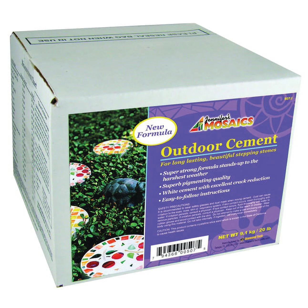 Jennifer's Mosaics Outdoor Cement, 20 lb