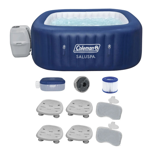 Bestway Coleman Hot Tub + Bestway Spa Seat + Bestway SaluSpa Pillows
