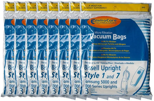 Replacement Part For Bissell Micro Filtration Vacuum Cleaner Dust Bags for Style 1 and 7 Uprights 24 Pk
