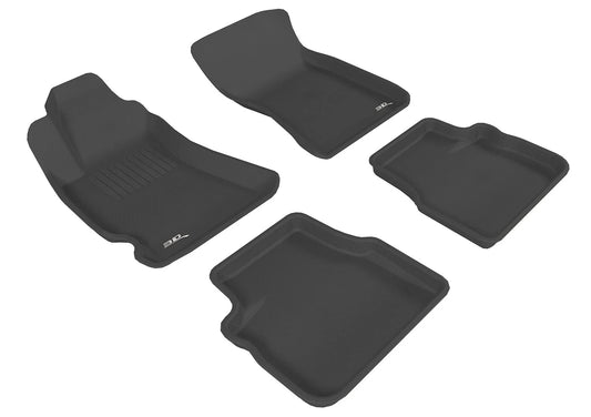 3D MAXpider KAGU Floor Mat (BLACK) compatible with SUBARU FORESTER 2009-2013 - Full Set
