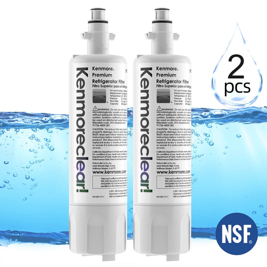 2 Pack Kenmore 9690 Refrigerator Water Filter, Compatible Replacement for LT700P,ADQ36006101 ,ADQ36006102, 9690, 46-9690, 469690