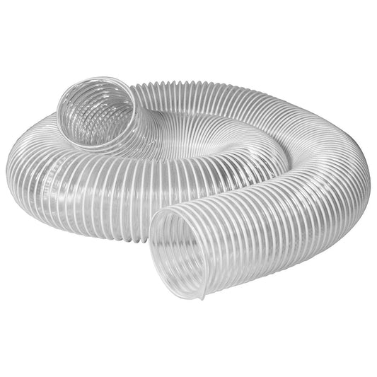 POWERTEC 70111 4 x 10' PVC Dust Collection Hose for Dust Collector for Woodworking and Shop Vacuum, 4 Inch Dust Collector Hose for Dust Collection Fittings