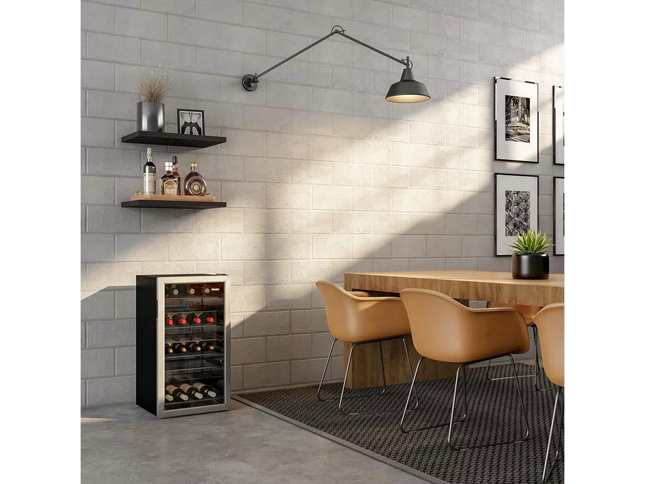 Danby 36 Bottle Free-Standing Wine Cooler in Stainless