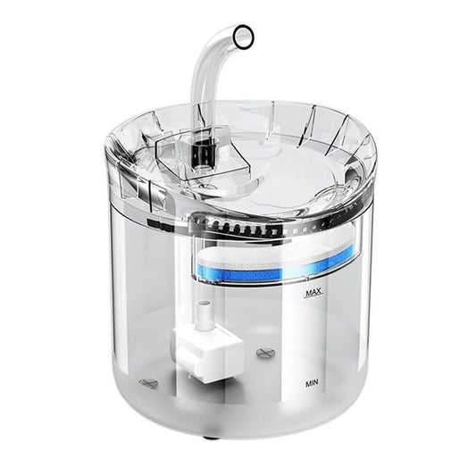 Andoer Pioneer Pet Cat Water Fountain Dispenser, Automatic Drinking Fountain for Cats, Water Dispenser with Carbon Filter, Suitable for Multiple Pets