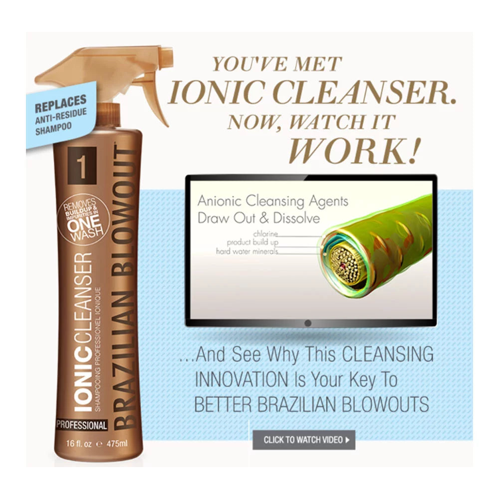 Brazilian Blowout Ionic Cleanser 16 oz Step 1