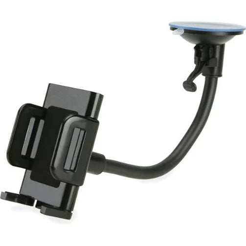 Car Mount Windshield Phone Holder Swivel Cradle Window Rotating Dock Stand Suction Black Gooseneck YXN for Samsung Galaxy J1 J3 Emerge J7 Perx V (2017), Mega 2 Note 2 On5 Prevail LTE S4, S5 Active