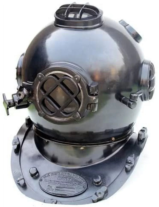 18 Scuba Diving Helmet Mark V - (Deep Black - Antique Finish)