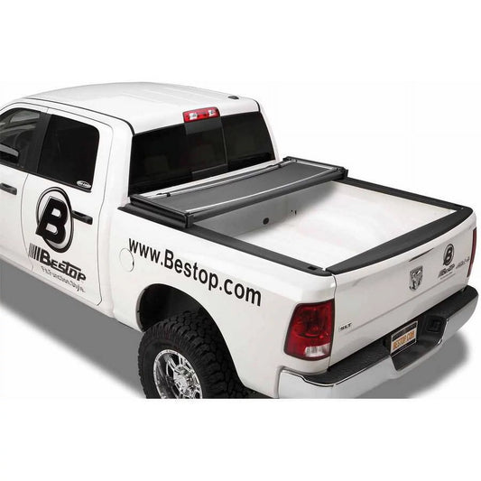 07-17 TUNDRA W/O DECK RAILS 5.5FT EZ-FOLD TONNEAU COVER-BLACK Fits select: 2007-2021 TOYOTA TUNDRA