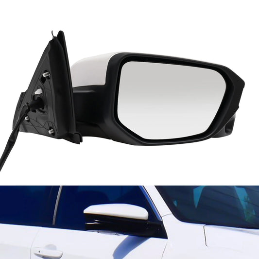 Fit Honda Civic Sedan 2016 2017 2018 2019 2020 White Right Side Mirror Power Heated View Camera