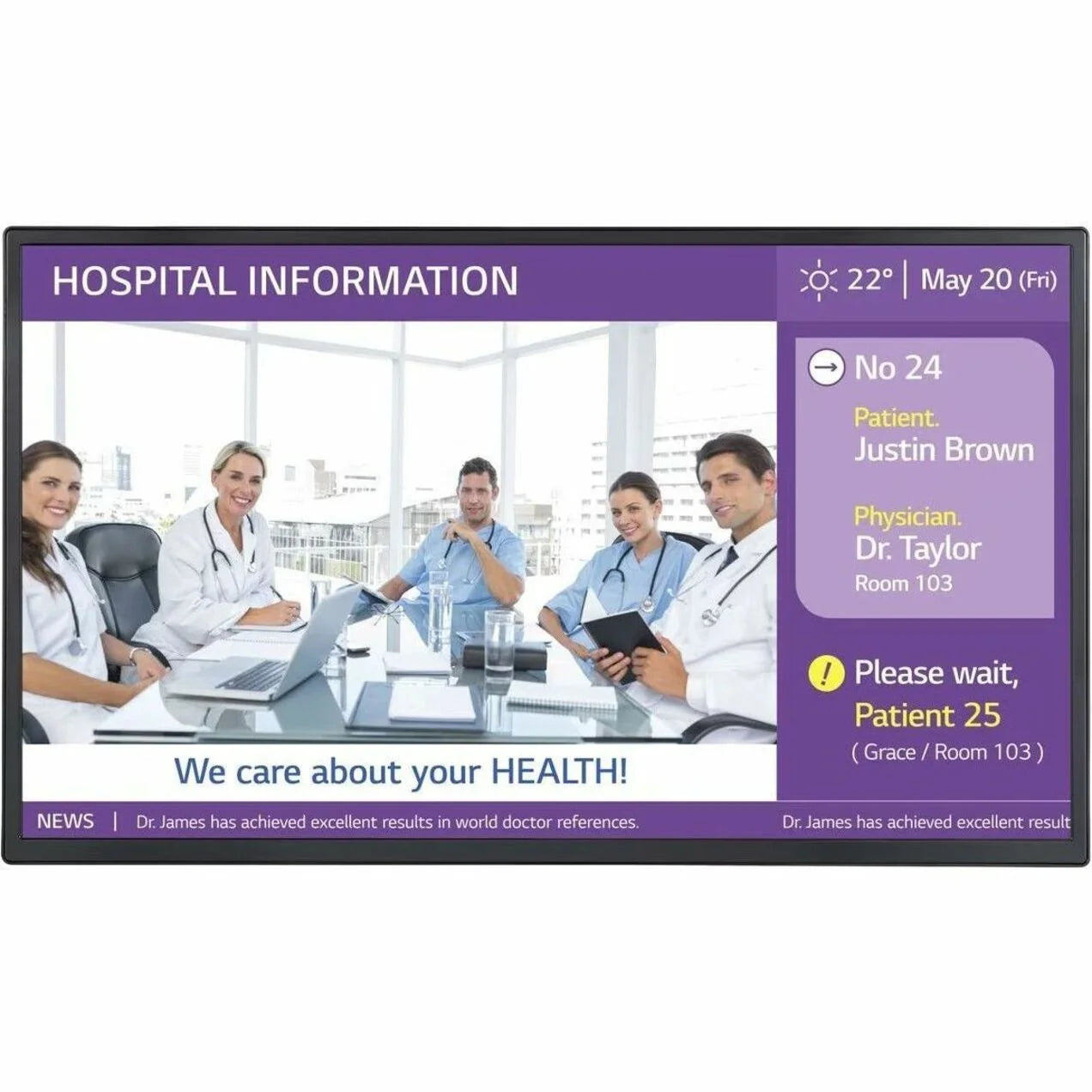 LG 32\ LCD Signage Video Monitor Display, Black