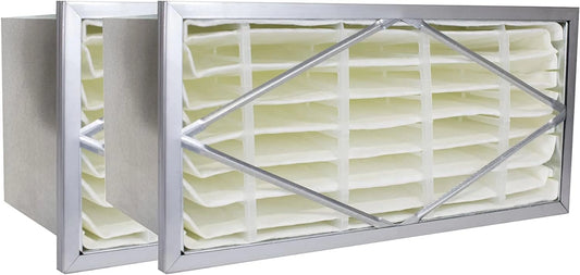Filterbuy 24x24x12 Air Filter MERV 14, Header Rigid Cell Filters HVAC Replacement (2-Pack)