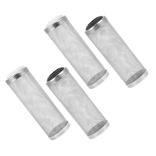 4PCS Stainless Steel Filter Shrimp Filter Guard Aquarium Filter Fish Net Shrimp