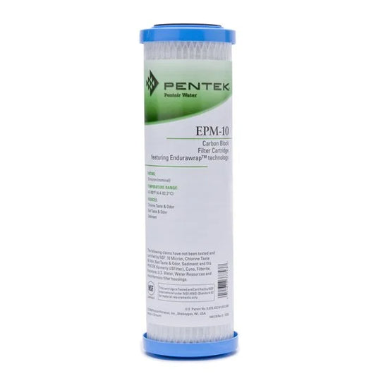 Package Of 8 Pentek EPM-10 Carbon Block Water Filters 9-3/4 x 2-7/8