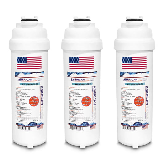 AFC Brand, Water Filters, Model # AFC-EWH-3000, Compatible with WaterSentry Plus, and Halsey Taylor. - 3 Pack - Made in U.S.A.