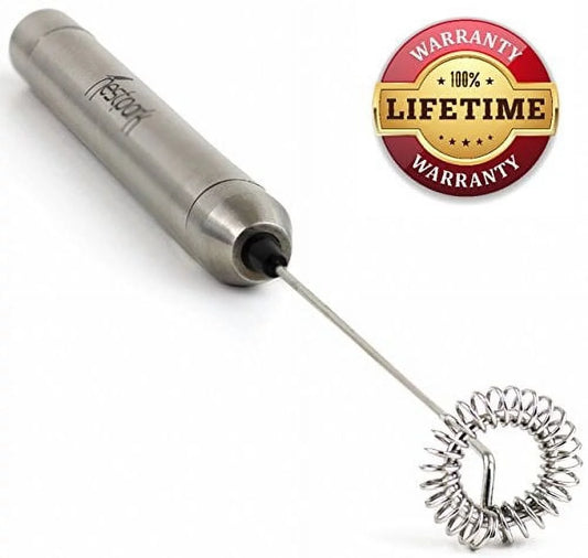 Nestpark Portable Drink Mixer and Milk Frother Wand Small Handheld Electric Stick Blender - Cordless and Battery Opperated