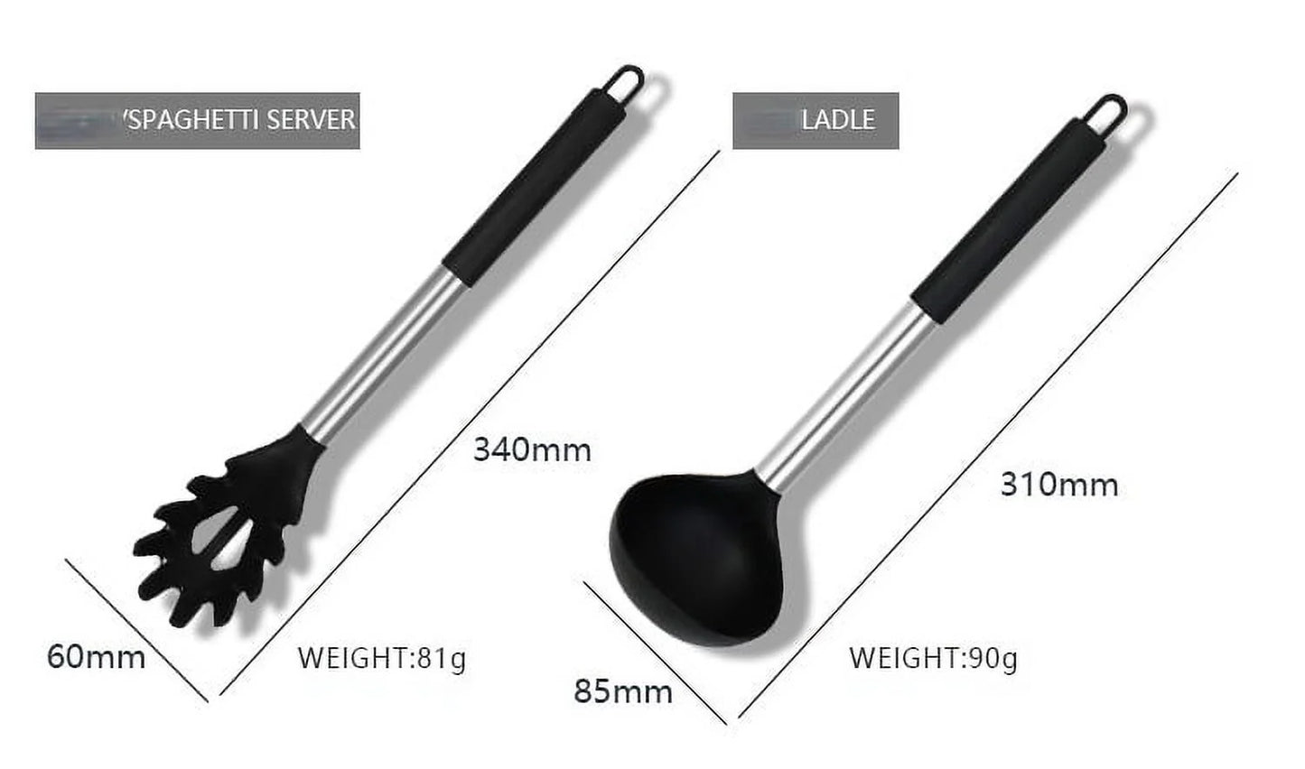 Versatile 15-Piece Silicone Kitchen Utensil Set | Silicone Material