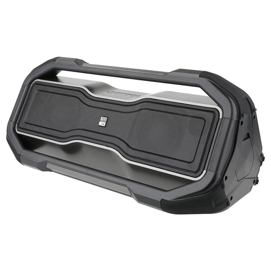 Altec Lansing ALRBXLBK000R Rockbox Xl Dual 3.5-inch 50-watt Bluetooth Rechargeable Portable Speaker With Lights And Built-in Microphone, Factory Recertified