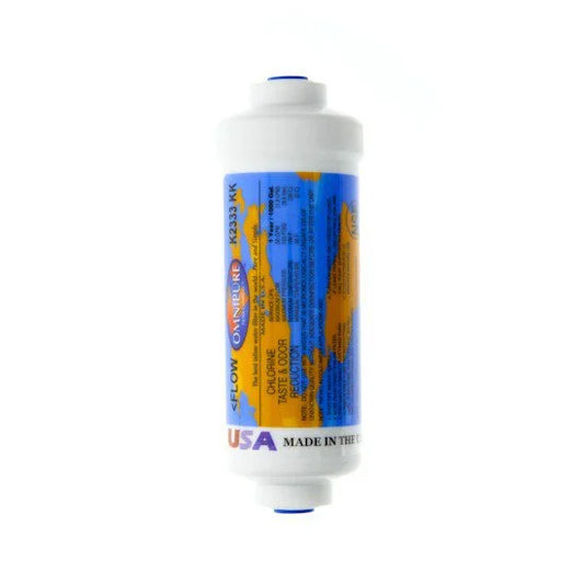 Package Of 8 Omnipure K2333-KK Inline Carbon Water Filter 3/8 FQC