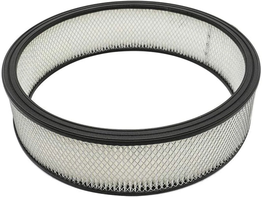 Cobra-Tek - CBK-HZ-3164-RED-W- Air Filter Element Air Cleaner High Flow Replacement Washable and Reusable Round Cotton Fiber 16X4 Universal. Fits with Chevrolet Buick GMC. (White)