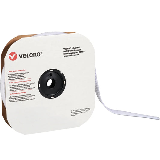 VELCRO Brand Velcro Tape Individual Strips Hook 1 x 75' White 1/Case VEL135