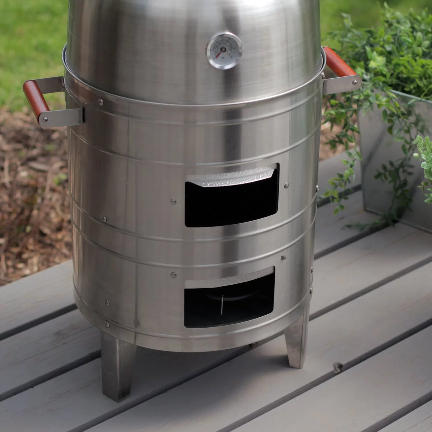 Americana Stainless Steel 351sq. inch Charcoal Water Smoker