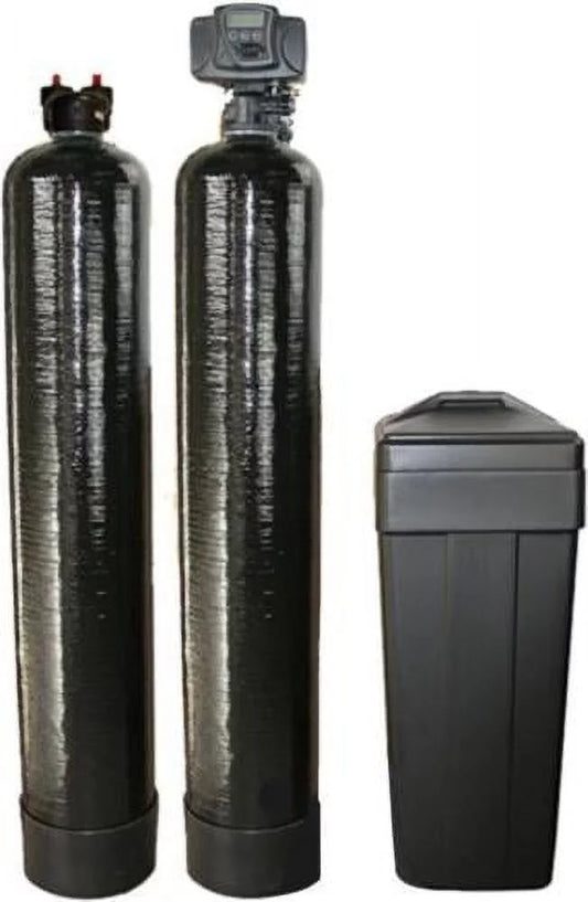 Whole House Fleck Water Softener + Upflow Carbon Filtration System (12x52, 64,000 Grain, 2.0 Cubic Ft)