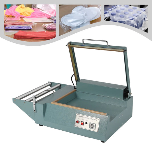 OUKANING Heat Shrink Wrap Sealing Machine Quick Sealing Machine POF Folding Film Sealer Cutter Packing Machine 1000W