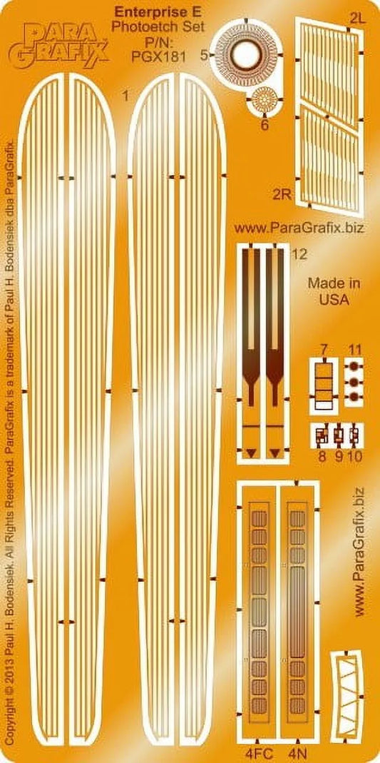 Star Trek - USS Enterprise E Photoetch Set - 1:1400 Scale - PGX181