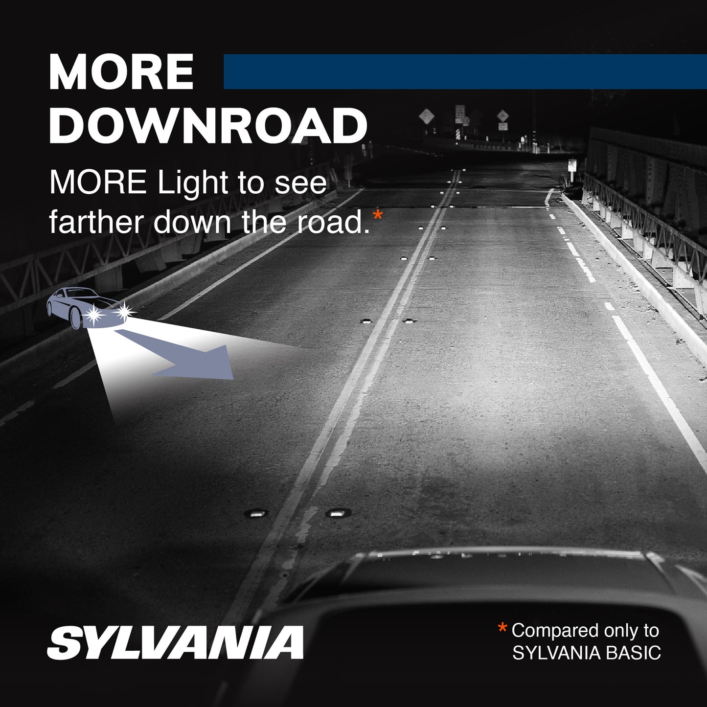 SYLVANIA H11 SilverStar Halogen Headlight Bulb, 2 Pack