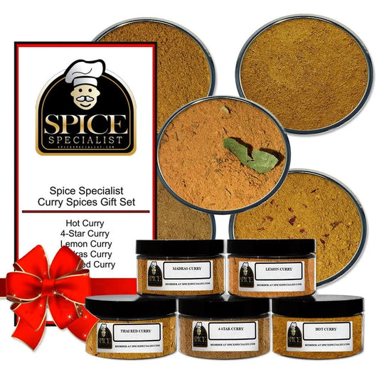 Curry Powder Spice Gift Set - 5 Seasonings Included - Weight Varies by Spice