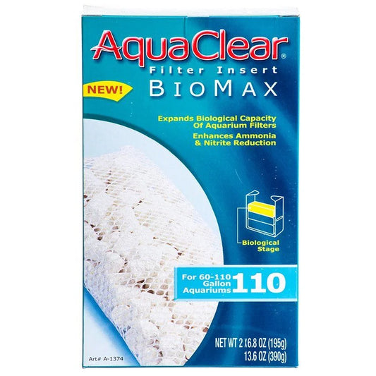 Aquaclear Bio Max Filter Insert Bio Max 110 (Fits AquaClear 110 & 500) Pack of 2