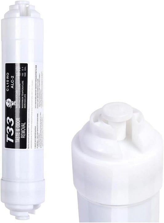 Inline T33 GAC Coconut Shell Water Filter Replacement For Reverse Osmosis System
