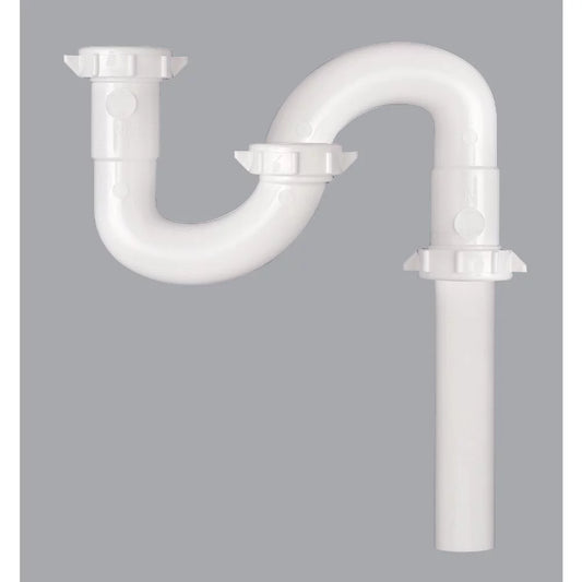 1 PK, Do it 700WK-Do it 1-1/2 In. x 20-1/2 In. White Plastic S-Trap