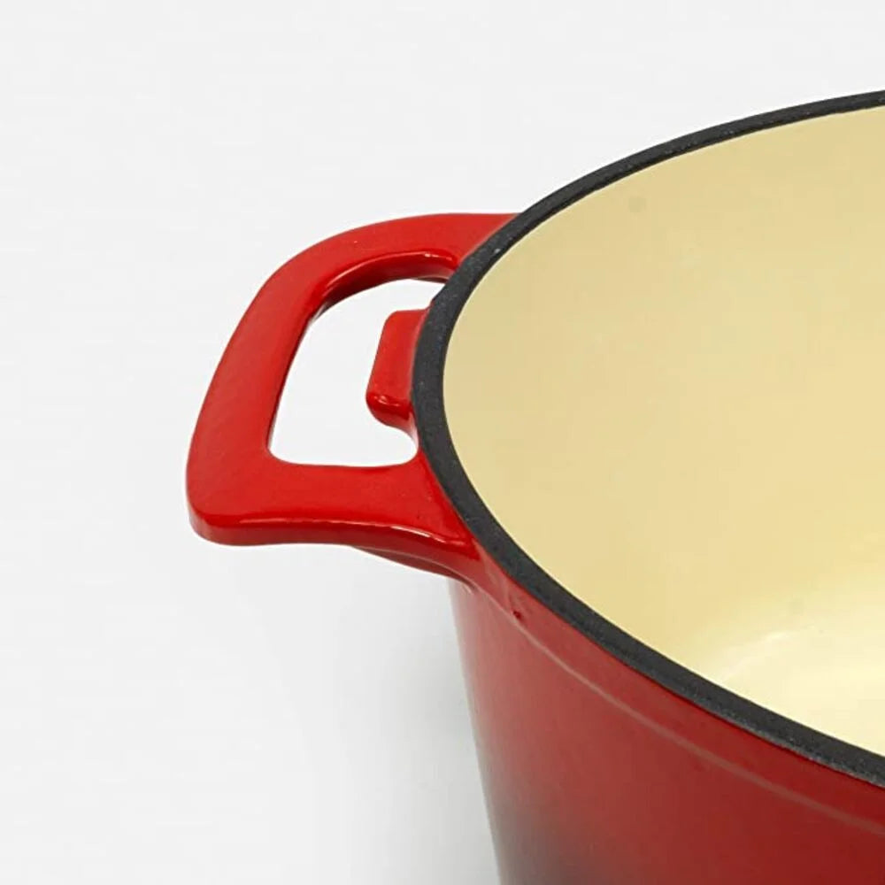 CookPro 6 Qt. Oval Casserole Pan w/Red Coating