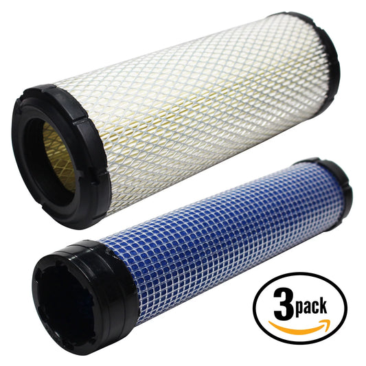 3-Pack Replacement Kohler CH20-64613 Engine Air Filter & Inner Air Filter - Compatible Kohler 2508304-S Inner Air Filter & 2508301-S Filter