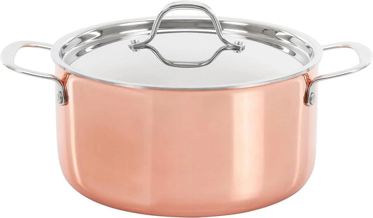Triply Natural Copper Cookware (5 QT Dutch Oven)