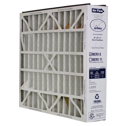 Trion Air Bear 255649-103 - 20 x 20 x 5 Pleated Air Filter, MERV 8