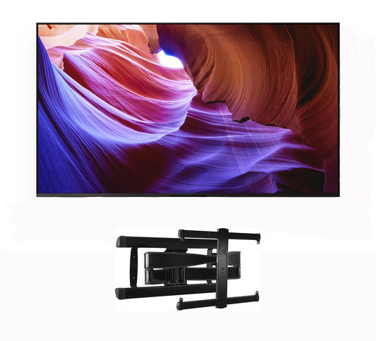 Sony KD43X85K 43 4K HDR LED with PS5 Features Smart TV with a Sanus Systems VLF728-B2 Full Motion Wall Mount (2022)