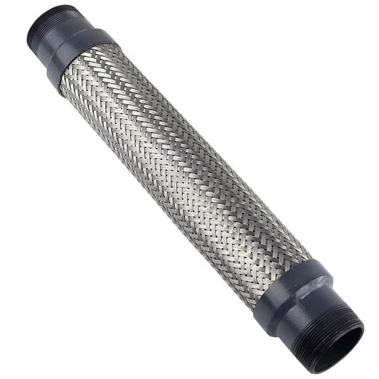 2 x 18 Stainless Steel Compressed Air Line Metal Flex Hose Compressor Tube