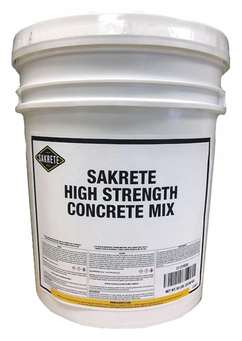 Sakrete Concrete Mix,Pail,50 lb,High Strength  120021