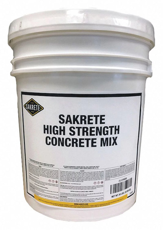 Sakrete Concrete Mix,Pail,50 lb,High Strength  120021