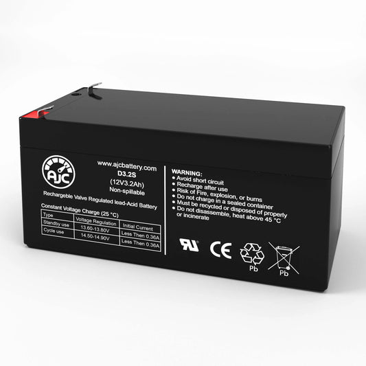 FULLRIVER HGL3.2-12 12V 3.2Ah Sealed Lead Acid Battery - This Is an AJC Brand Replacement