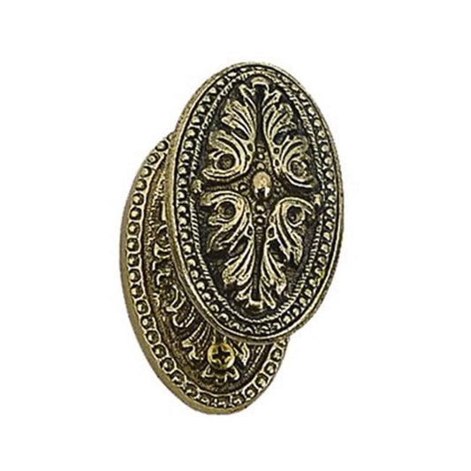 Brass Accents D04-K028A-AVL-619 2.37 in. Satin Nickel Avalon Rosette Passage Set