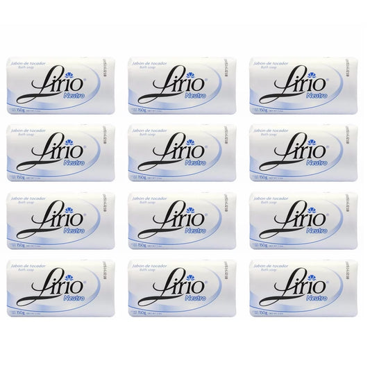 Lirio Neutro Bar Soap. Neutral Base, Anti-Acne and Eczema Treatment Soap. Mild Scent, No Harsh Chemicals. 5.3 oz. Pack of 12