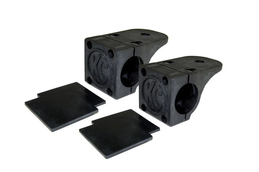 KC HiLiTES  1.25 to 1.5 in. Universal Tube Clamp Light Mount Bracket Set & Bar - Set of 2