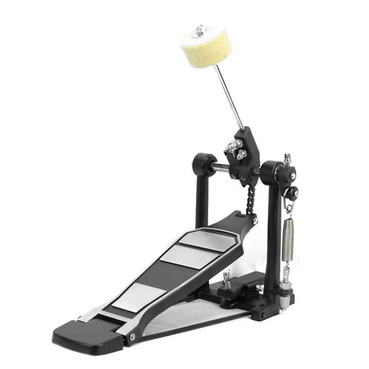 Walmeck Drum Pedal with Drum Wool Beater Aluminium Alloy Singles Drum Pedal Drum Set Pedal Singles Pedal