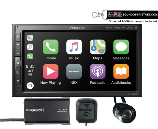 Pioneer DMH-C2500NEX Digital Media Receiver + SiriusXM Tuner + Bullet Rear Camera