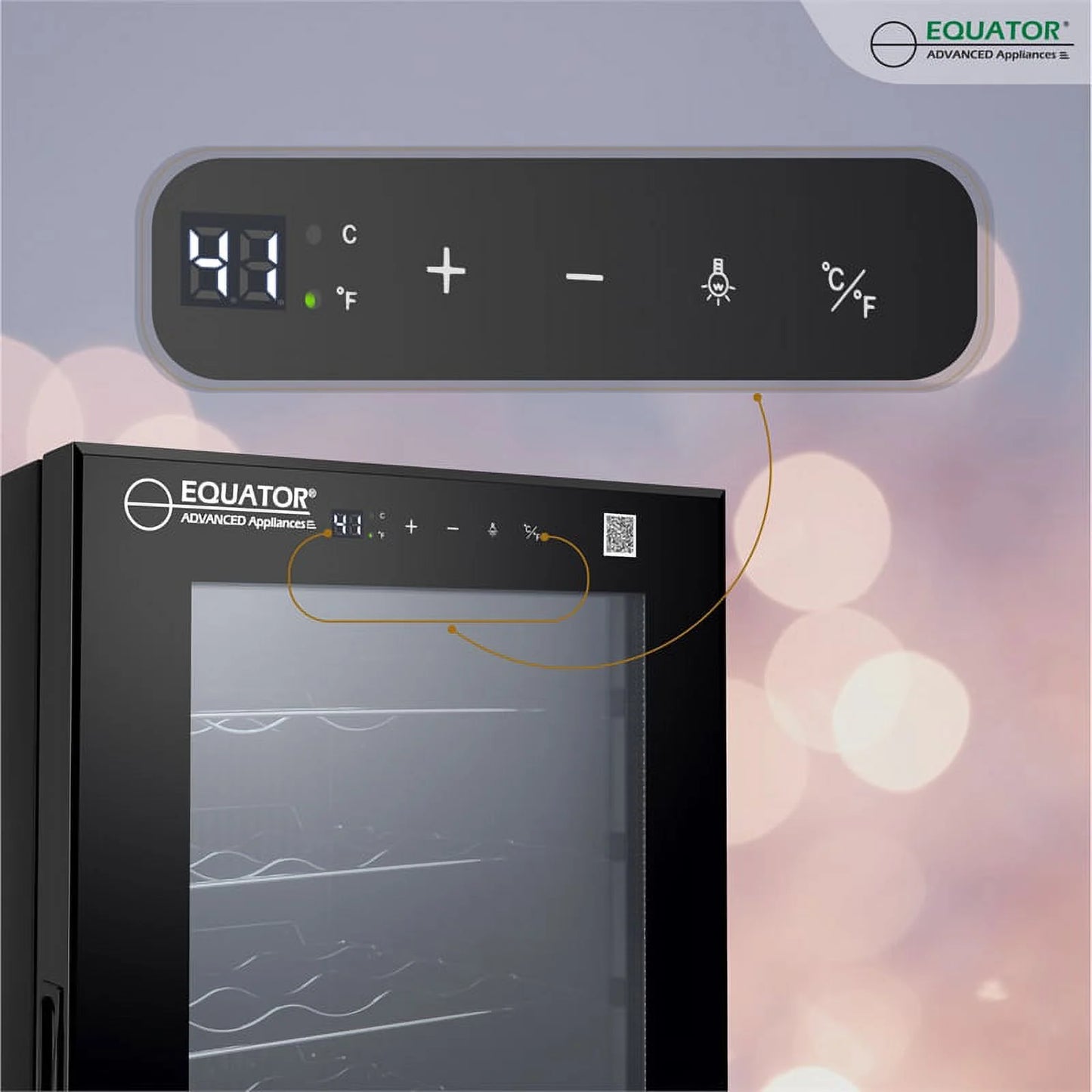 Equator 32 Bottle Wine Refrigerator in Black
