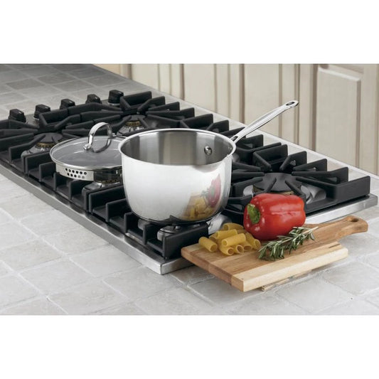 Chef'S Classic Stainless Steel 3 Qt. Cook And Pour Saucepan W/Cover