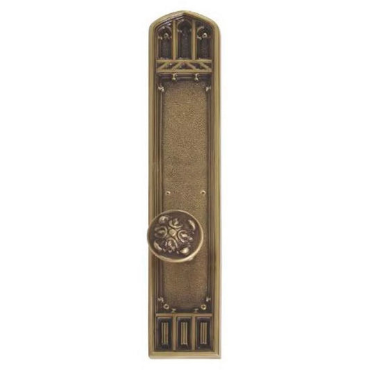 Brass Accents D04-K584D-MLT-613VB Interior Door Plate Double Dummy Set - Venetian Bronze